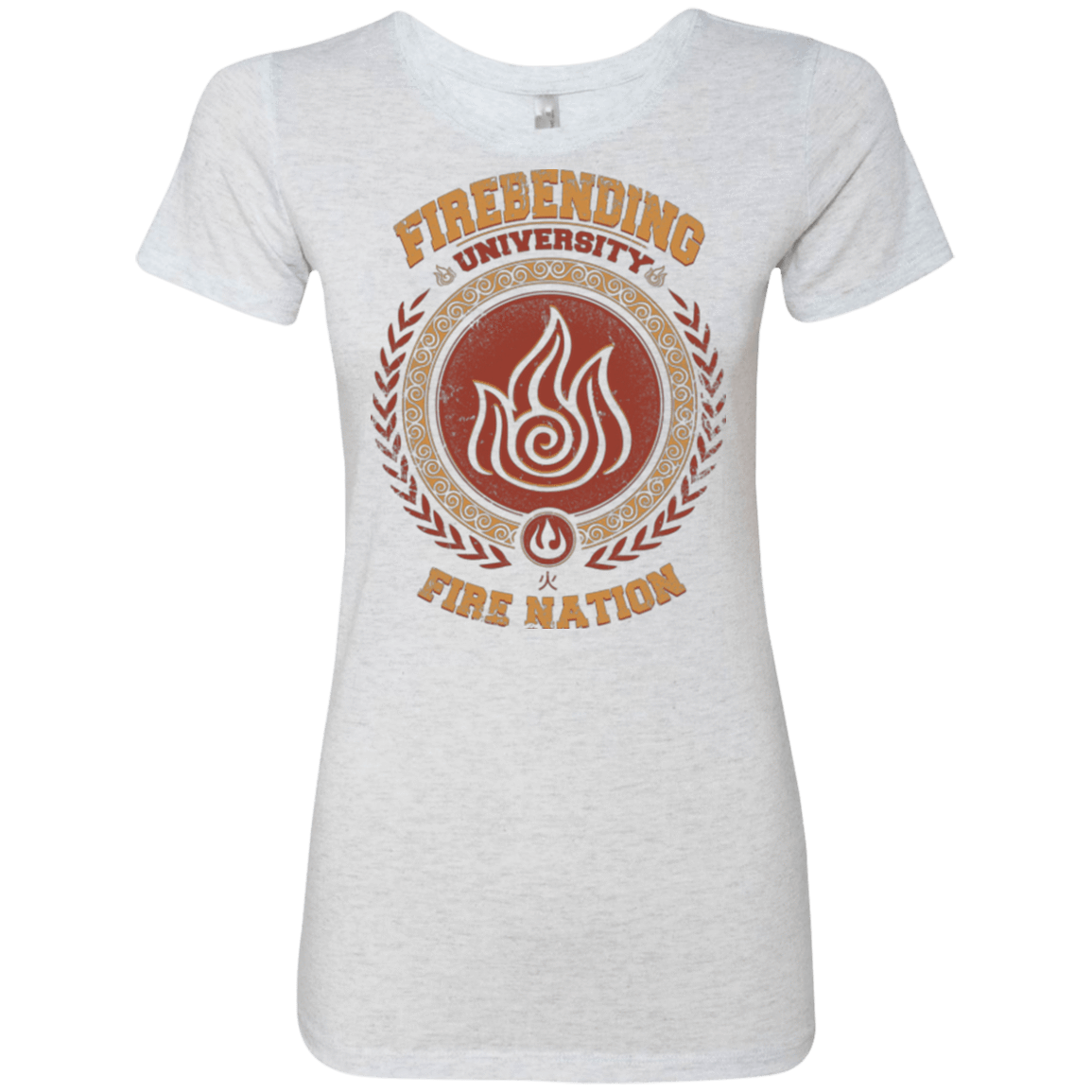 T-Shirts Heather White / Small Firebending university Women's Triblend T-Shirt