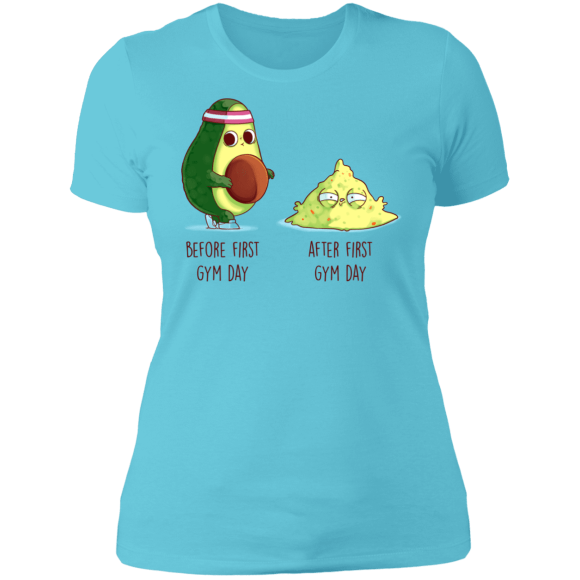 T-Shirts Cancun / S First Gym Day Avocado Women's Premium T-Shirt