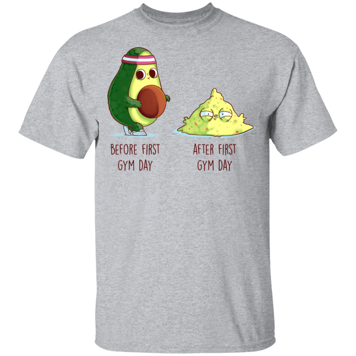 T-Shirts Sport Grey / YXS First Gym Day Avocado Youth T-Shirt