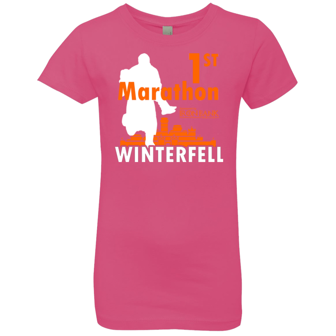 T-Shirts Hot Pink / YXS First marathon Girls Premium T-Shirt