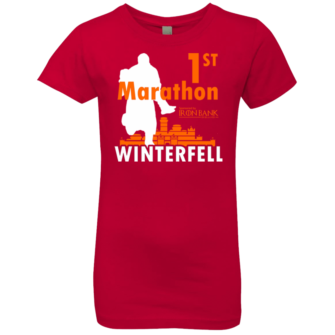 T-Shirts Red / YXS First marathon Girls Premium T-Shirt