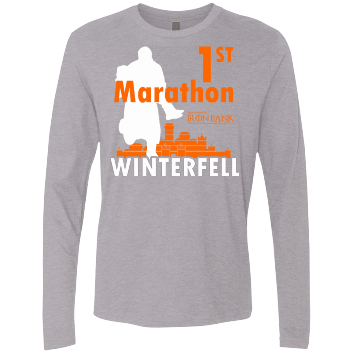 T-Shirts Heather Grey / Small First marathon Men's Premium Long Sleeve