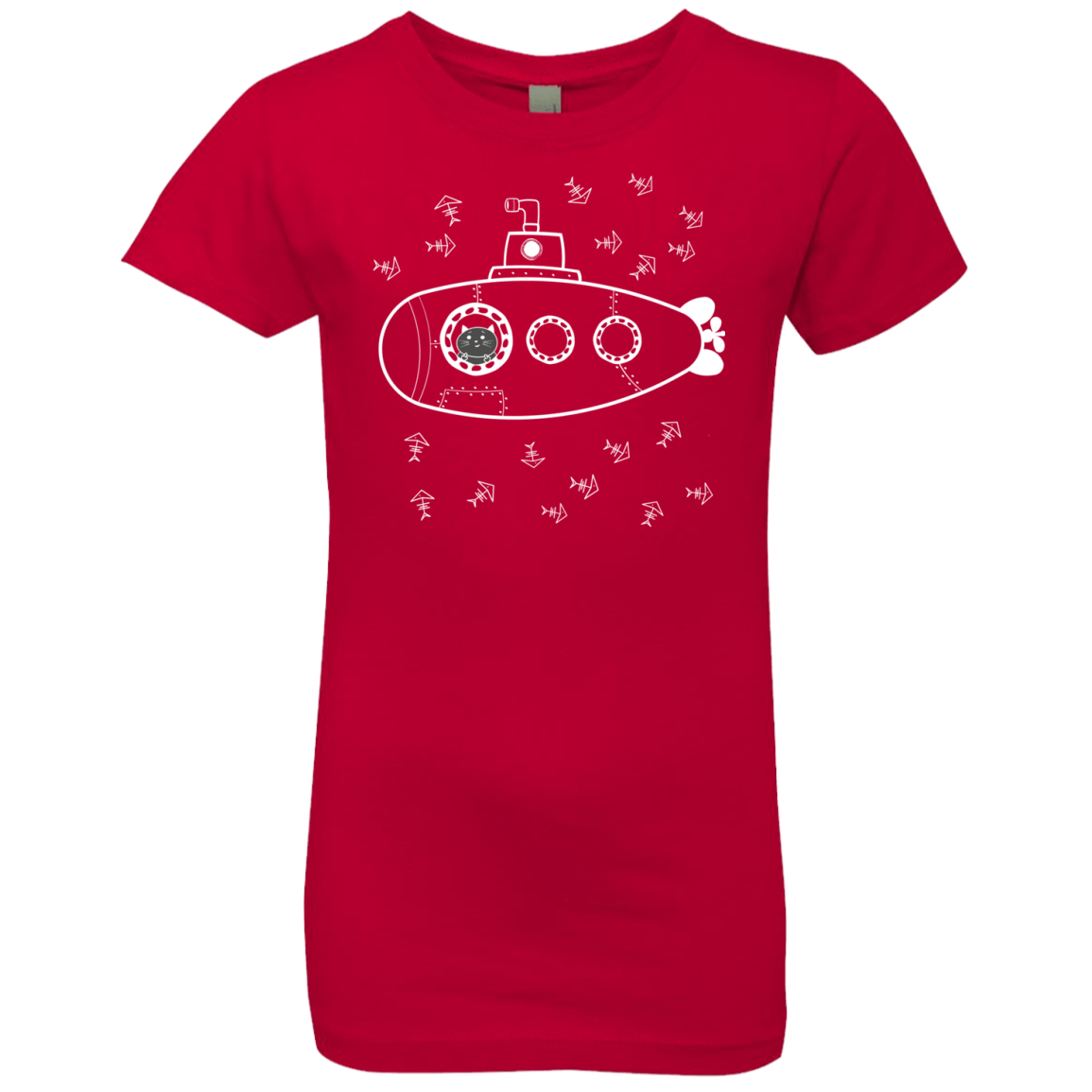 T-Shirts Red / YXS Fish Watching Girls Premium T-Shirt
