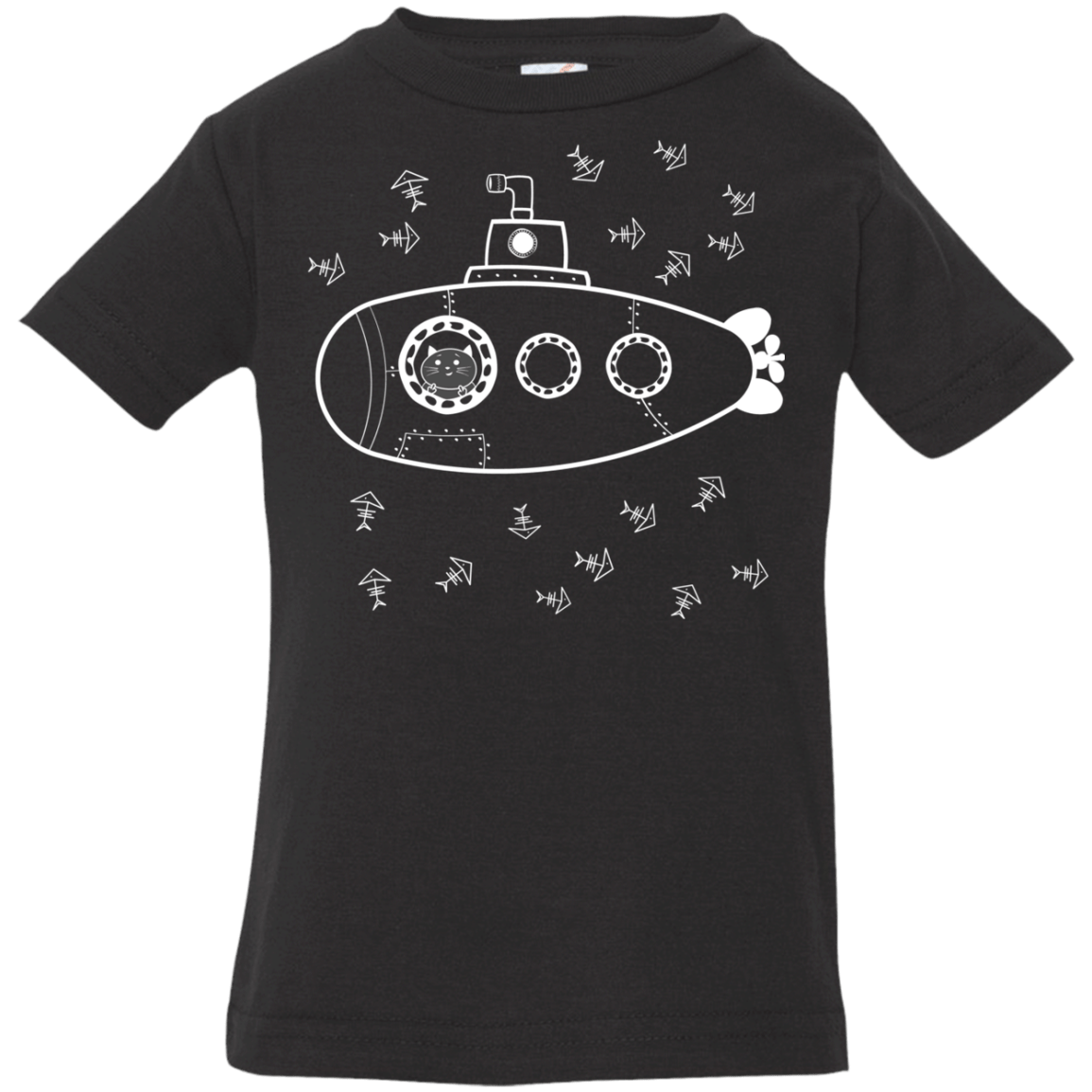 T-Shirts Black / 6 Months Fish Watching Infant Premium T-Shirt
