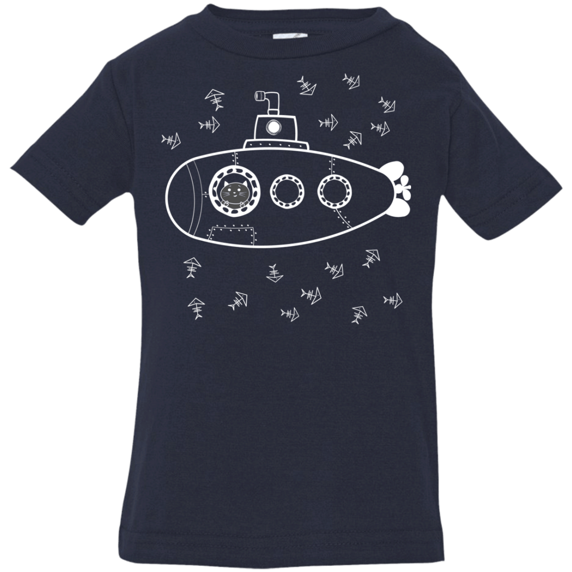T-Shirts Navy / 6 Months Fish Watching Infant Premium T-Shirt