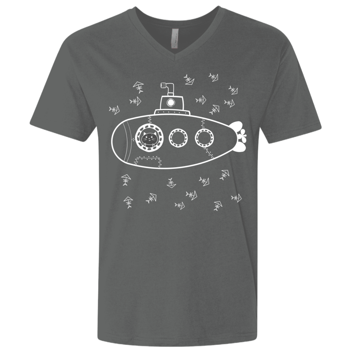 T-Shirts Heavy Metal / X-Small Fish Watching Men's Premium V-Neck