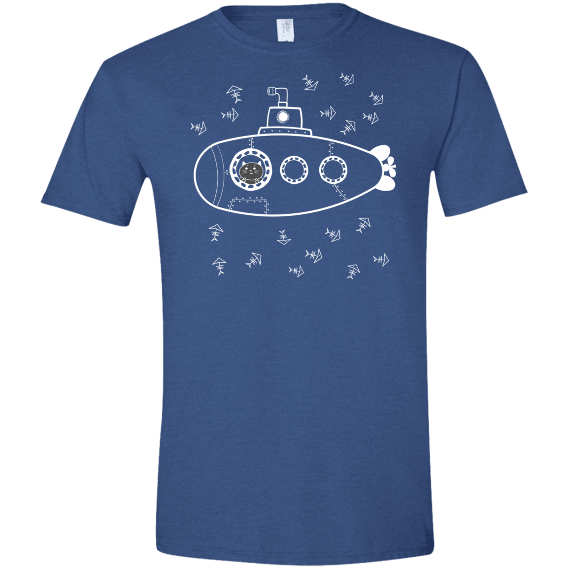 T-Shirts Heather Royal / X-Small Fish Watching Men's Semi-Fitted Softstyle