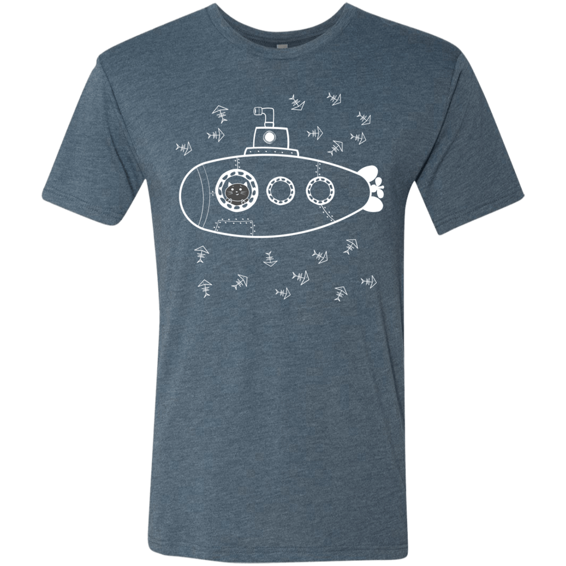 T-Shirts Indigo / S Fish Watching Men's Triblend T-Shirt