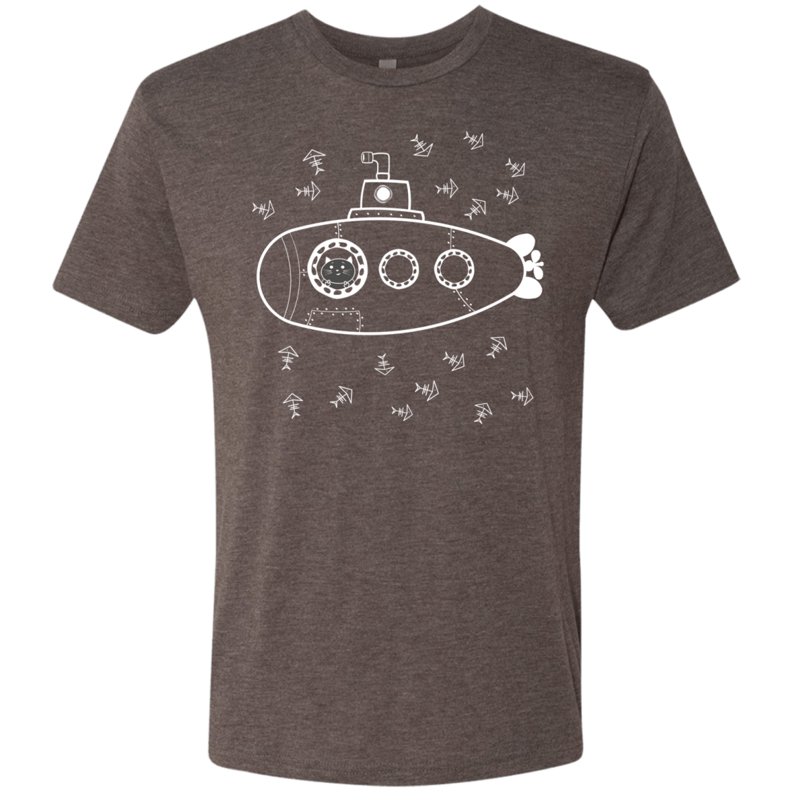 T-Shirts Macchiato / S Fish Watching Men's Triblend T-Shirt