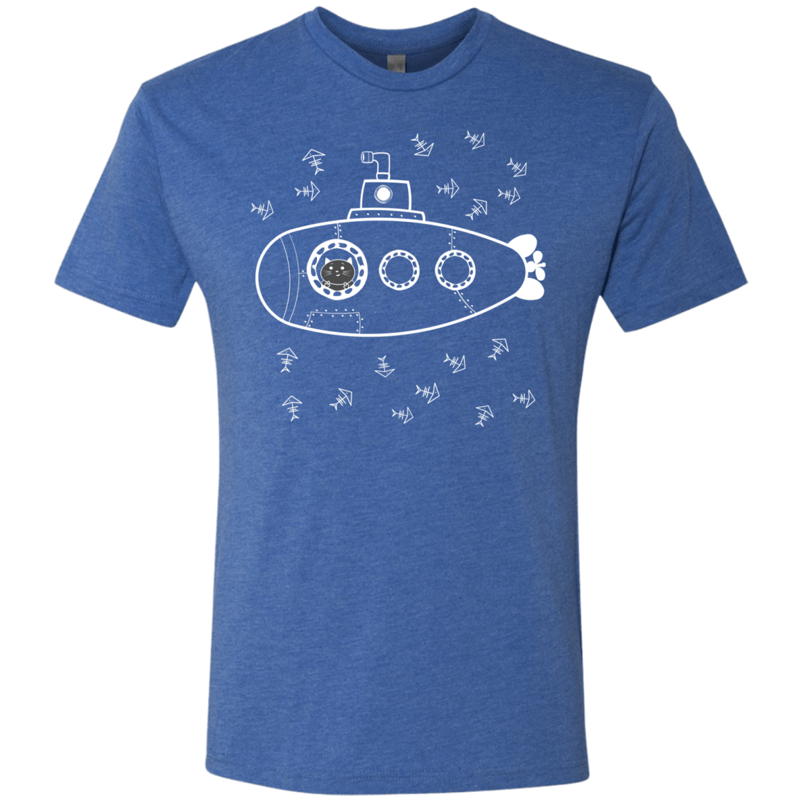 T-Shirts Vintage Royal / S Fish Watching Men's Triblend T-Shirt