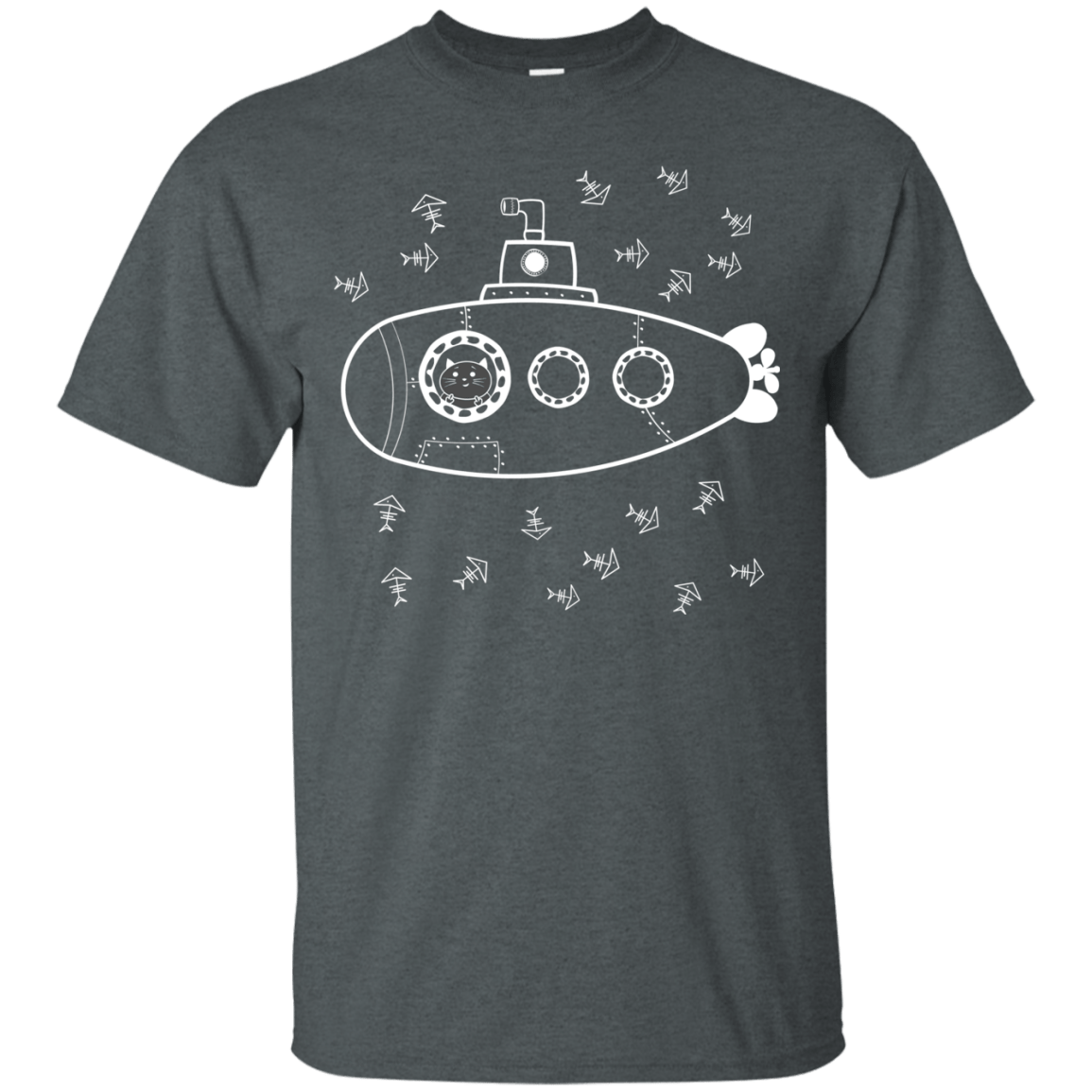 T-Shirts Dark Heather / S Fish Watching T-Shirt