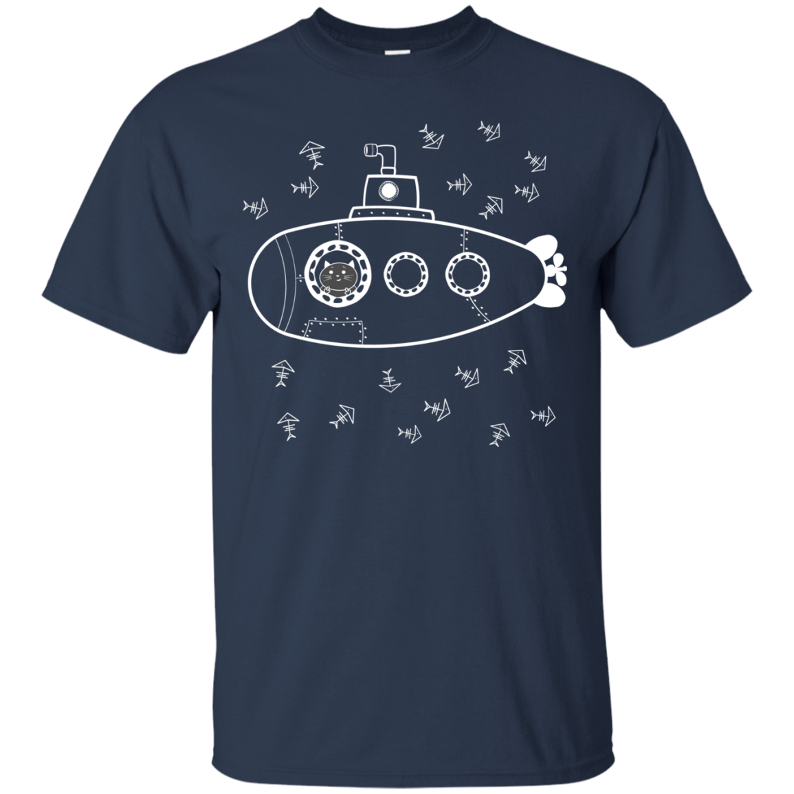 T-Shirts Navy / S Fish Watching T-Shirt