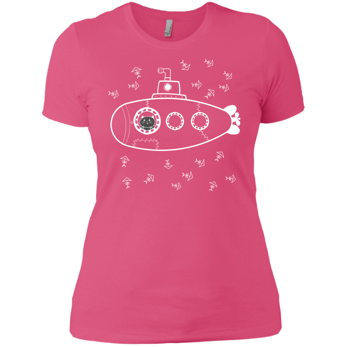 T-Shirts Hot Pink / X-Small Fish Watching Women's Premium T-Shirt