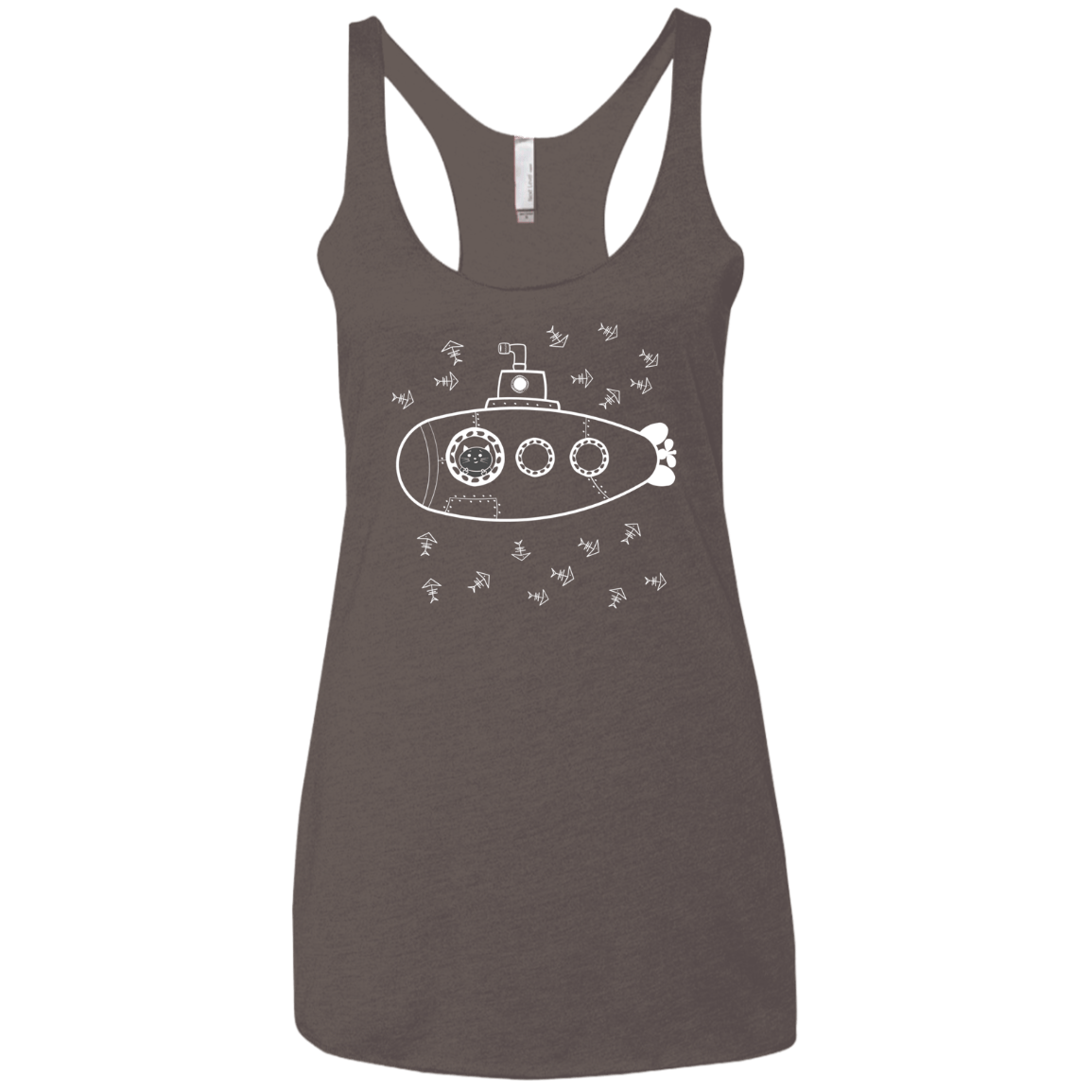 T-Shirts Macchiato / X-Small Fish Watching Women's Triblend Racerback Tank
