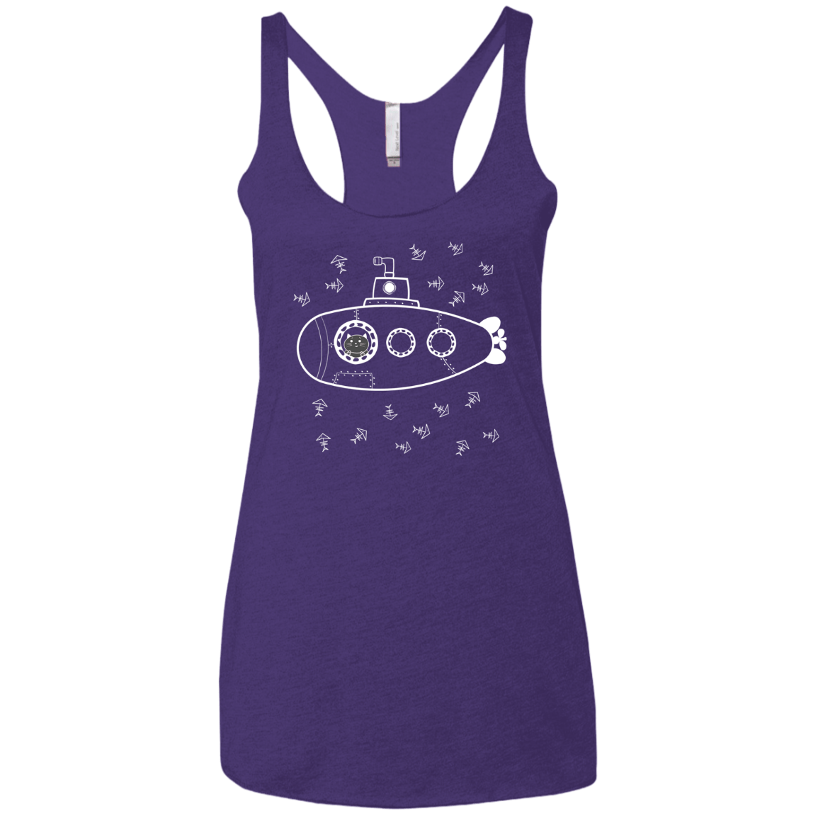 T-Shirts Purple Rush / X-Small Fish Watching Women's Triblend Racerback Tank