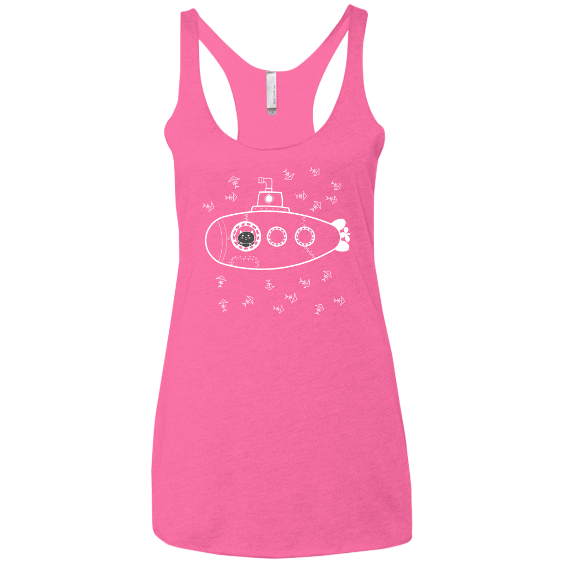 T-Shirts Vintage Pink / X-Small Fish Watching Women's Triblend Racerback Tank
