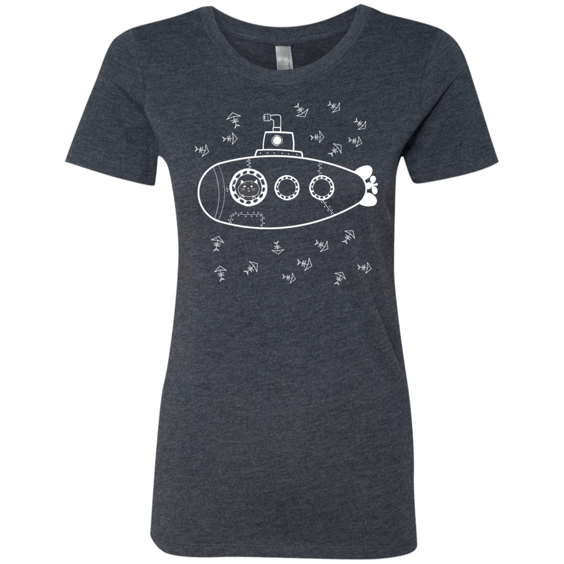 T-Shirts Vintage Navy / S Fish Watching Women's Triblend T-Shirt