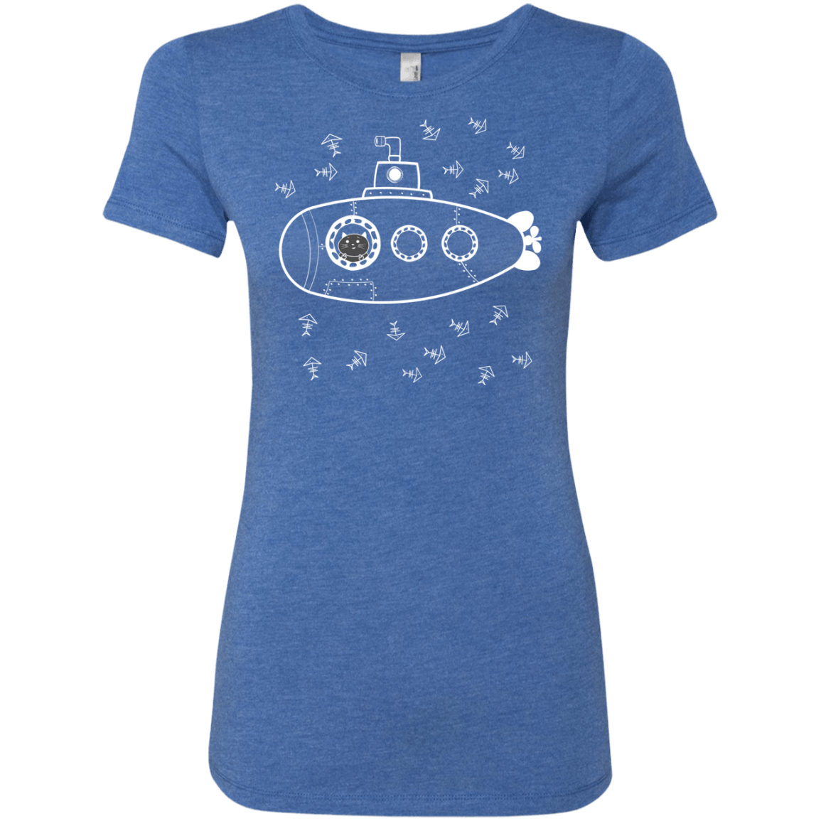 T-Shirts Vintage Royal / S Fish Watching Women's Triblend T-Shirt