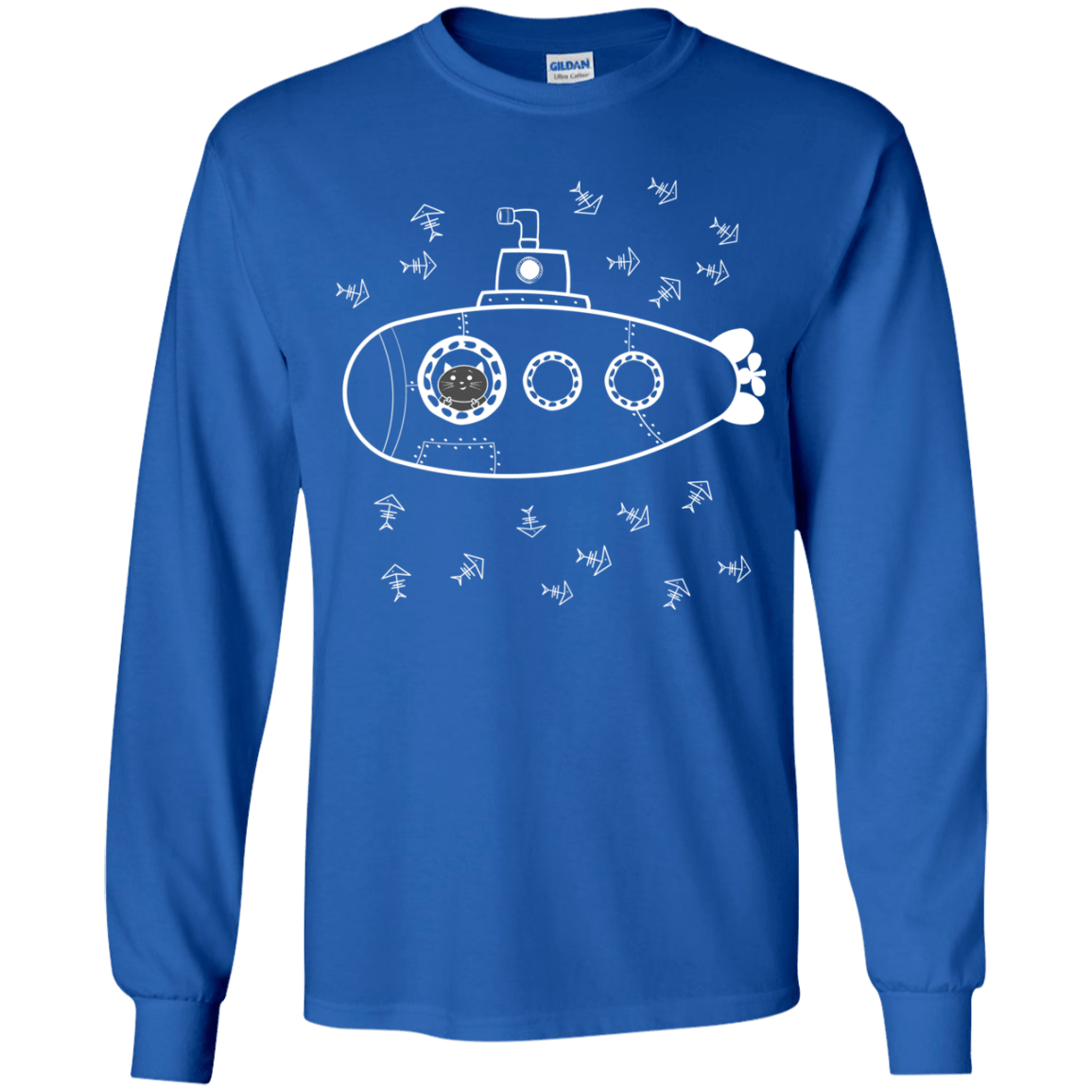 T-Shirts Royal / YS Fish Watching Youth Long Sleeve T-Shirt