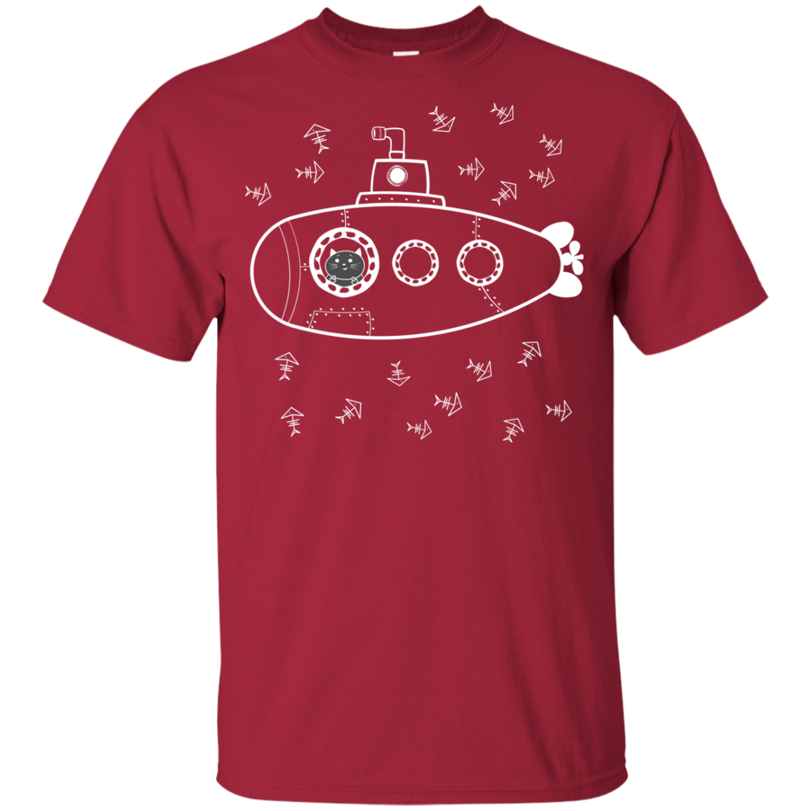 T-Shirts Cardinal / YXS Fish Watching Youth T-Shirt