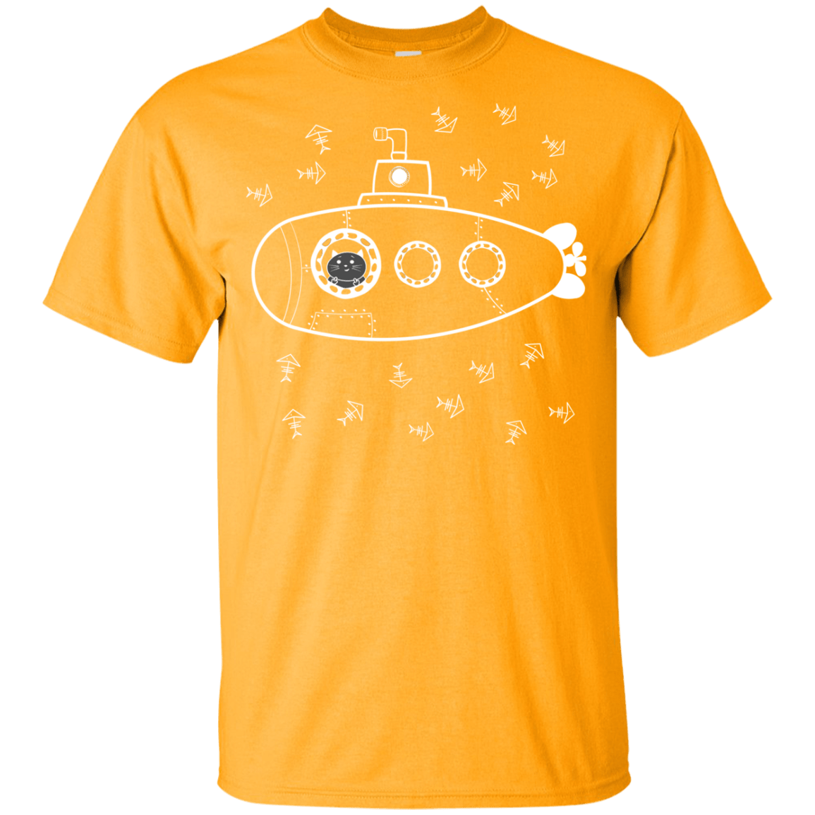 T-Shirts Gold / YXS Fish Watching Youth T-Shirt