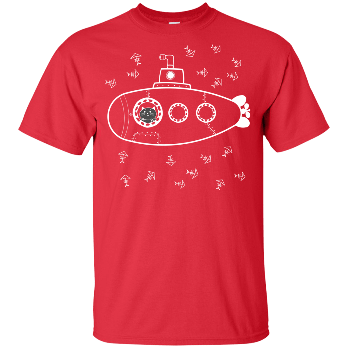 T-Shirts Red / YXS Fish Watching Youth T-Shirt