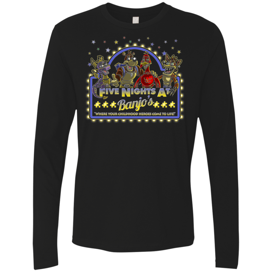 T-Shirts Black / Small Five Nights at Banjos Men's Premium Long Sleeve