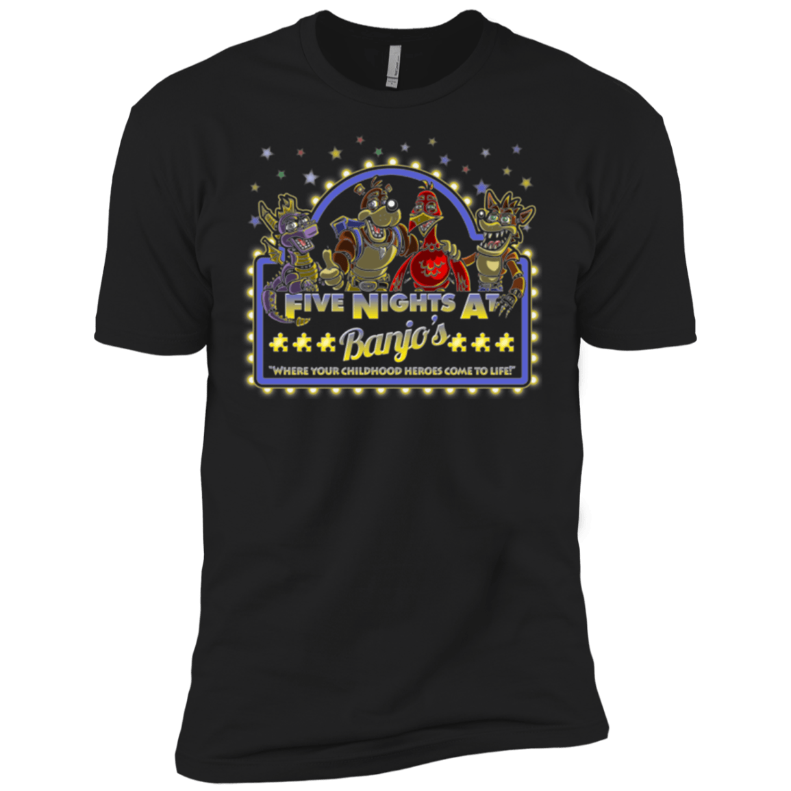 T-Shirts Black / X-Small Five Nights at Banjos Men's Premium T-Shirt