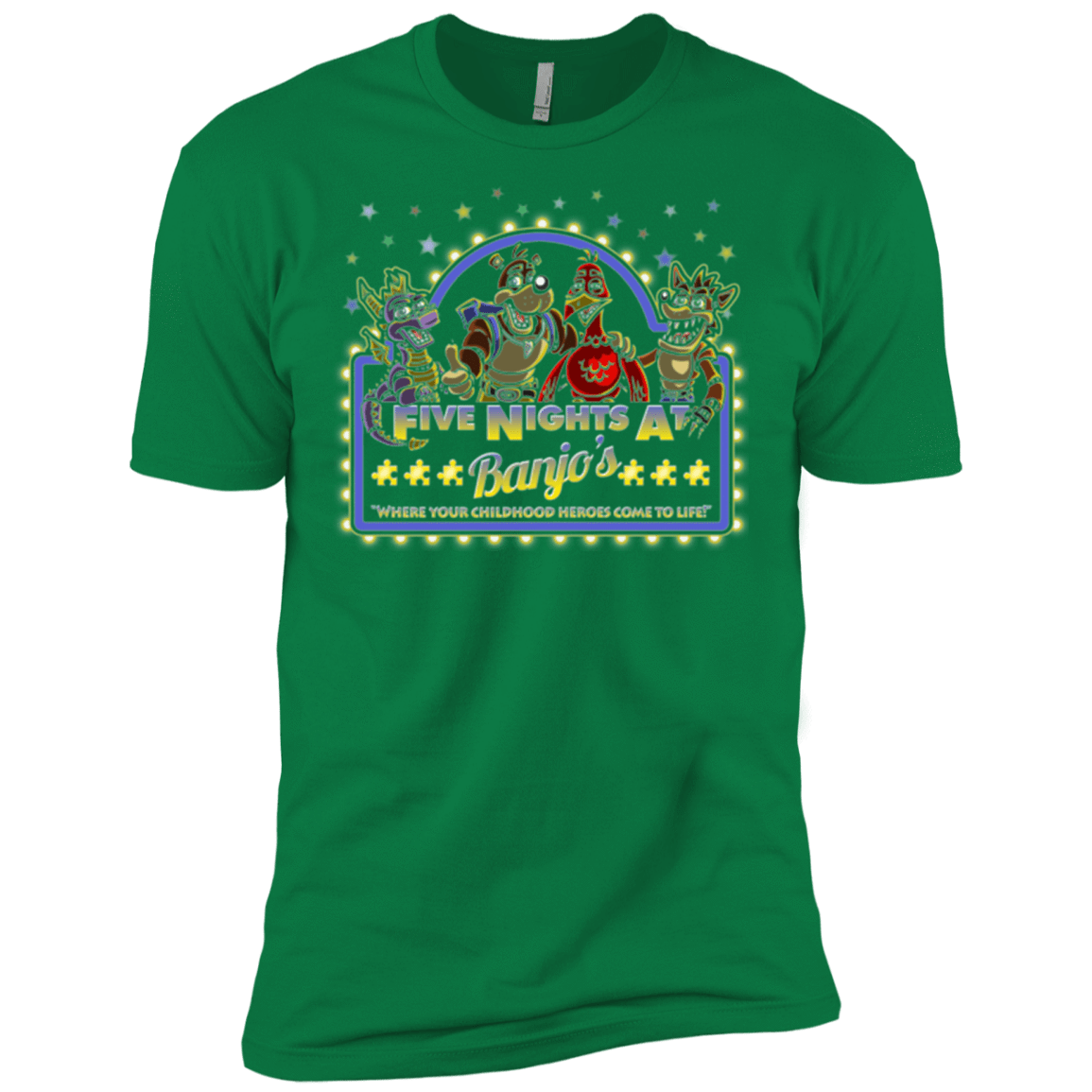 T-Shirts Kelly Green / X-Small Five Nights at Banjos Men's Premium T-Shirt