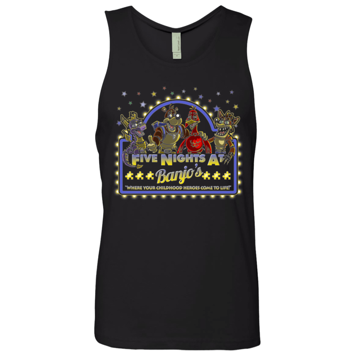 T-Shirts Black / Small Five Nights at Banjos Men's Premium Tank Top