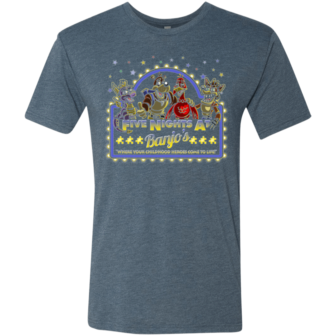 T-Shirts Indigo / Small Five Nights at Banjos Men's Triblend T-Shirt