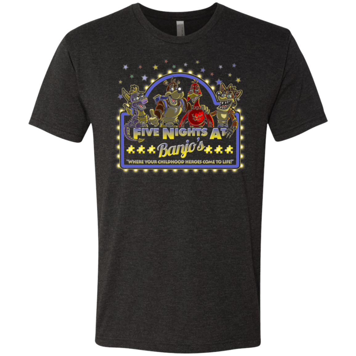 T-Shirts Vintage Black / Small Five Nights at Banjos Men's Triblend T-Shirt