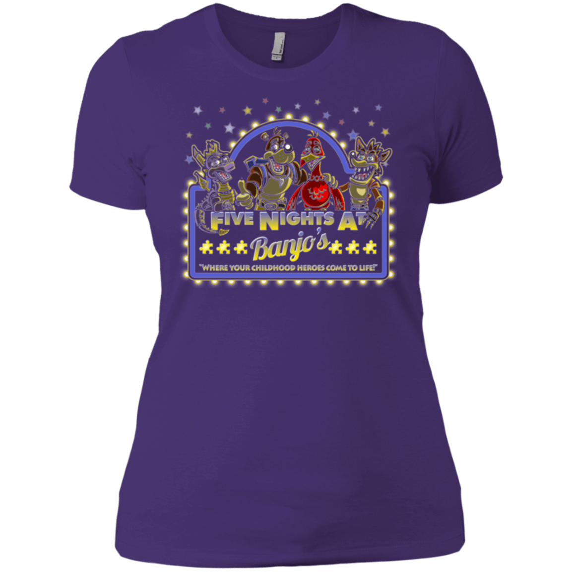 T-Shirts Purple / X-Small Five Nights at Banjos Women's Premium T-Shirt