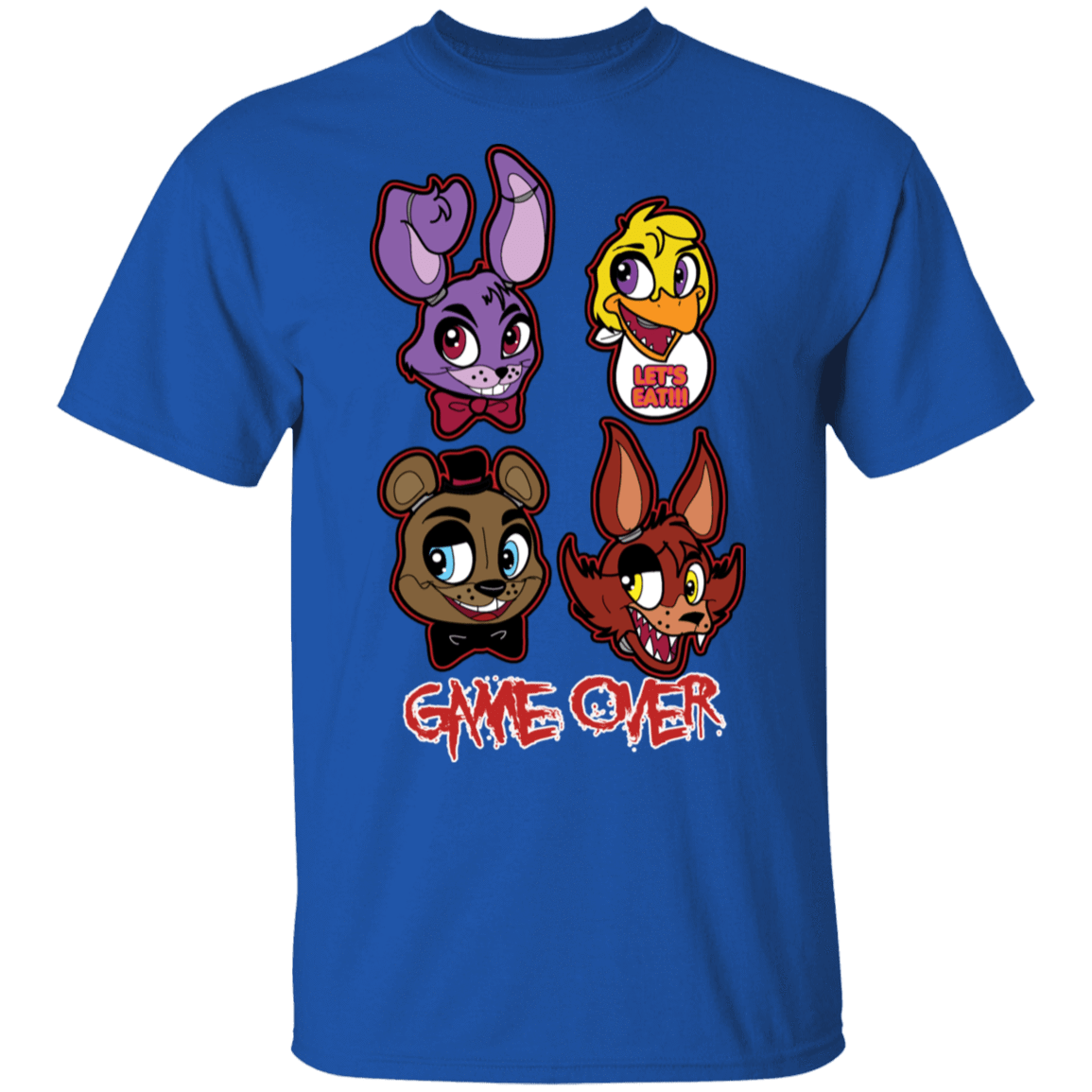 T-Shirts Royal / S Five Nights at Freddys Game Over T-Shirt