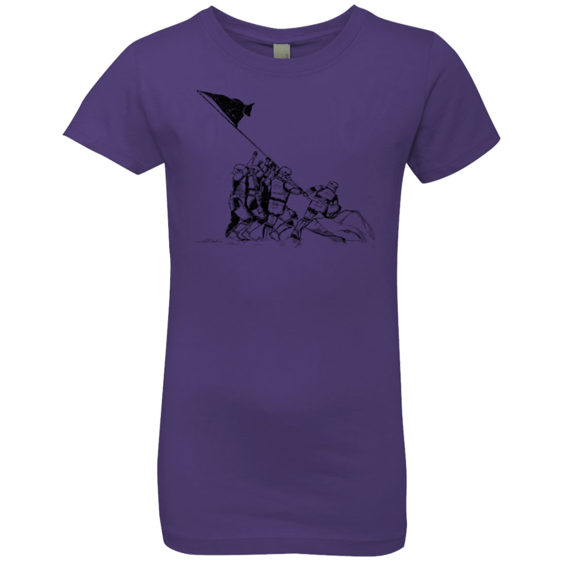 T-Shirts Purple Rush / YXS Flags Of Our Emperor Girls Premium T-Shirt