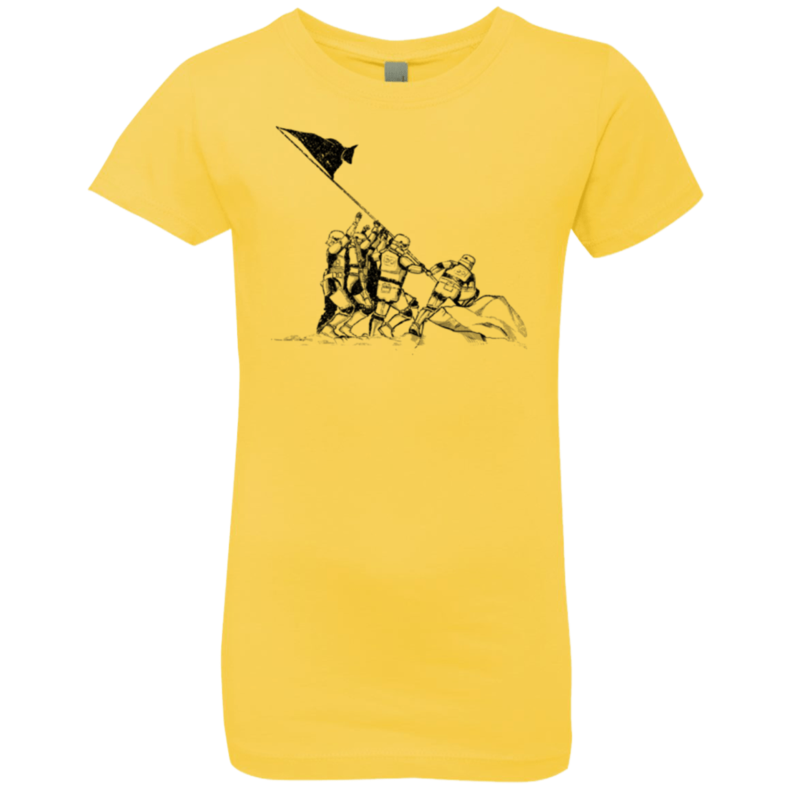T-Shirts Vibrant Yellow / YXS Flags Of Our Emperor Girls Premium T-Shirt