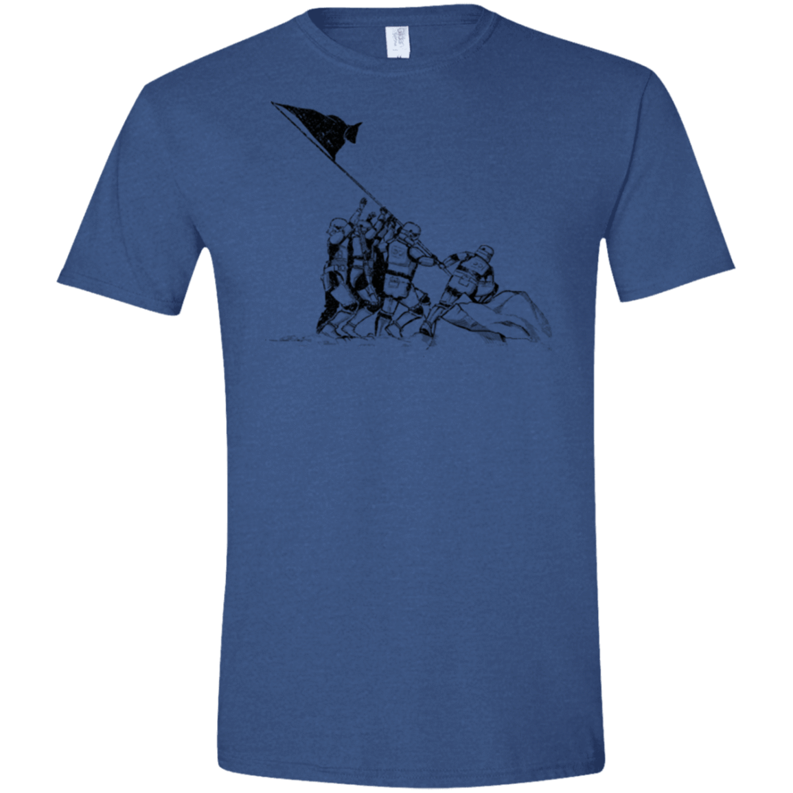 T-Shirts Heather Royal / X-Small Flags Of Our Emperor Men's Semi-Fitted Softstyle