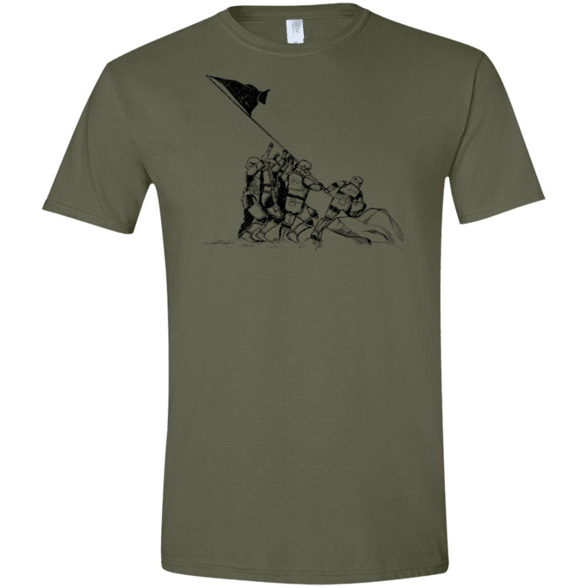T-Shirts Military Green / S Flags Of Our Emperor Men's Semi-Fitted Softstyle