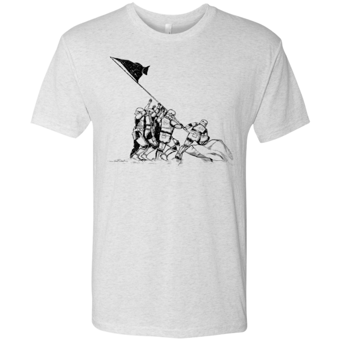 T-Shirts Heather White / S Flags Of Our Emperor Men's Triblend T-Shirt