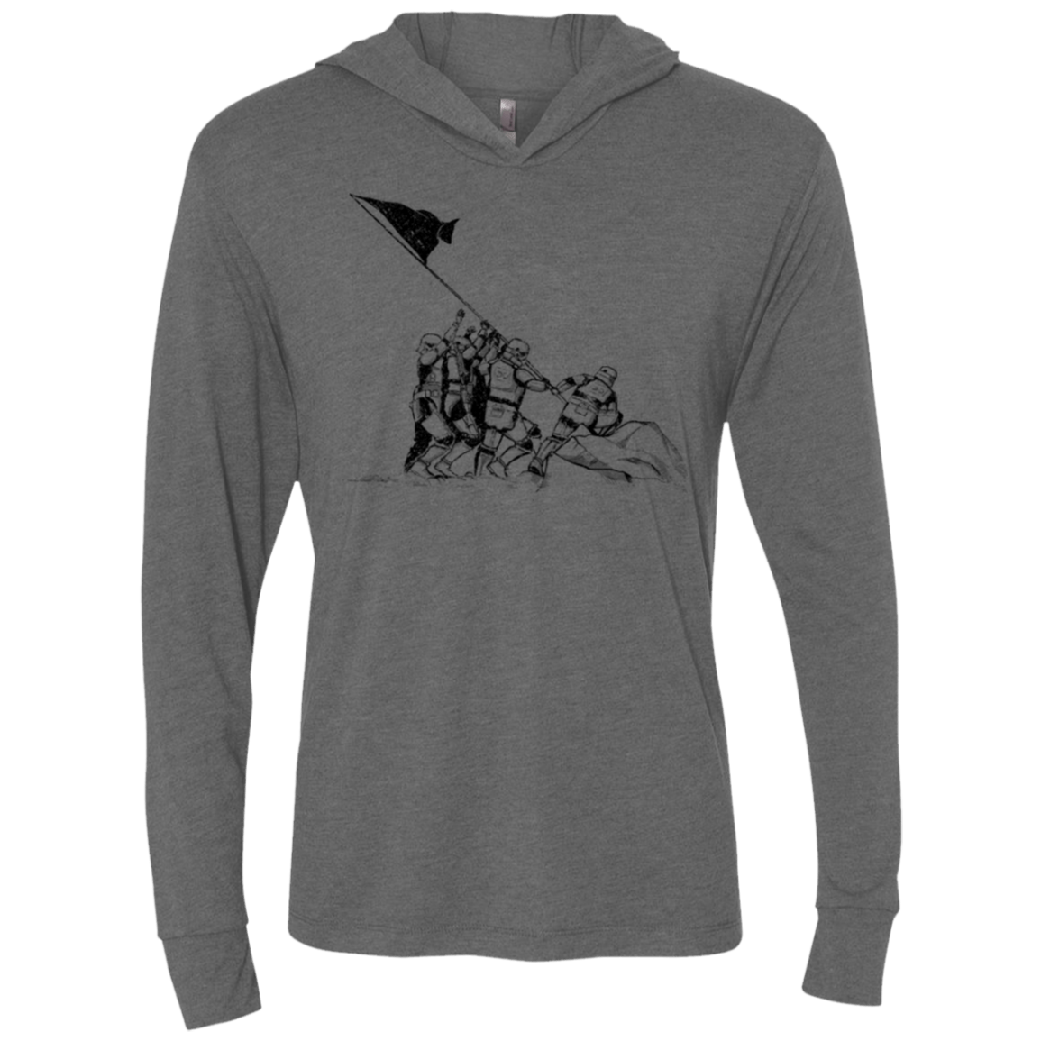 T-Shirts Premium Heather / X-Small Flags Of Our Emperor Triblend Long Sleeve Hoodie Tee