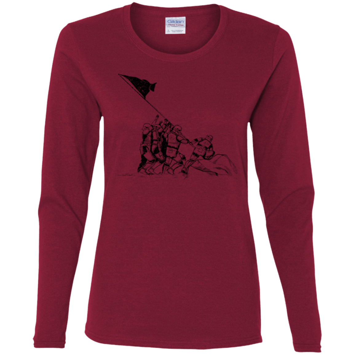T-Shirts Cardinal / S Flags Of Our Emperor Women's Long Sleeve T-Shirt