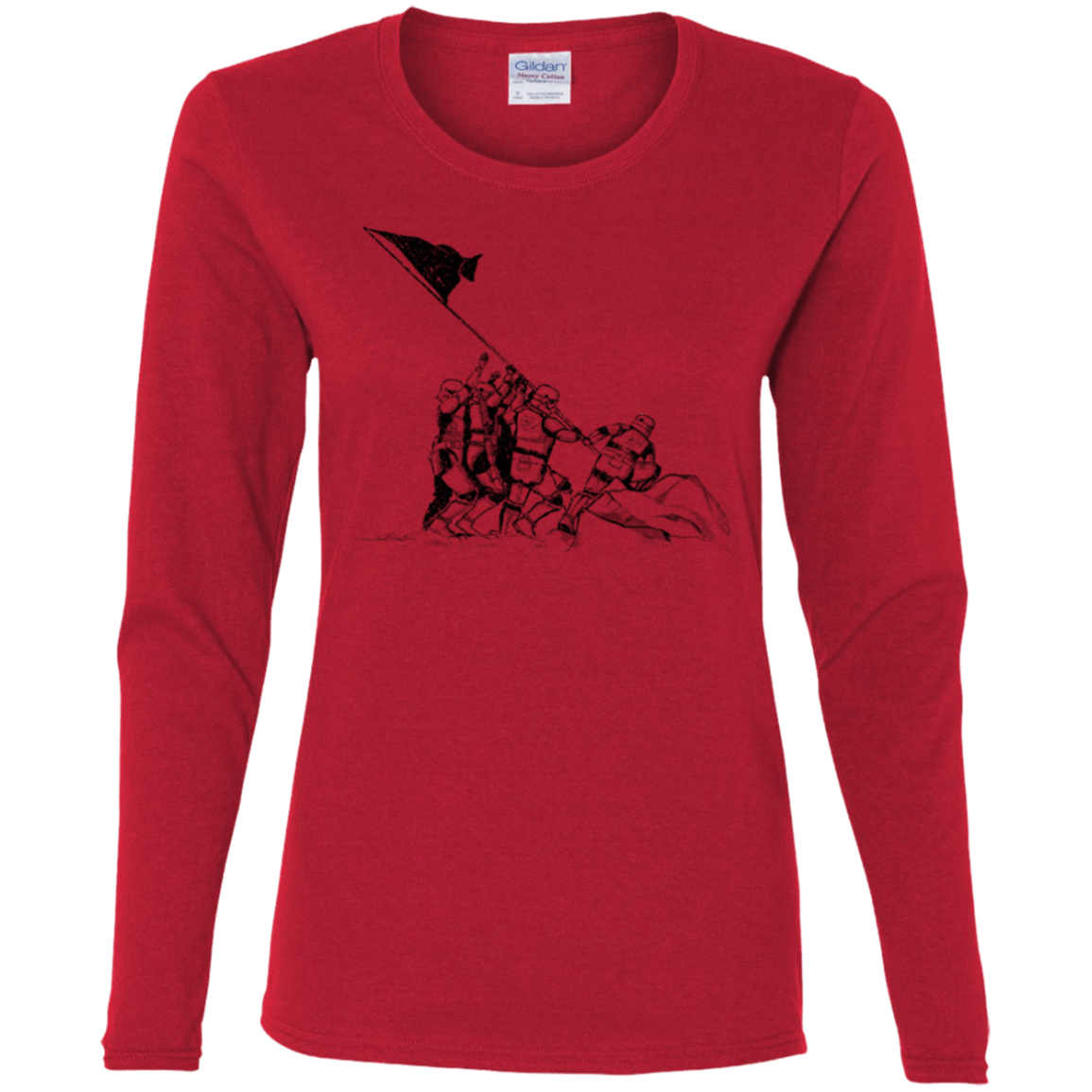 T-Shirts Red / S Flags Of Our Emperor Women's Long Sleeve T-Shirt