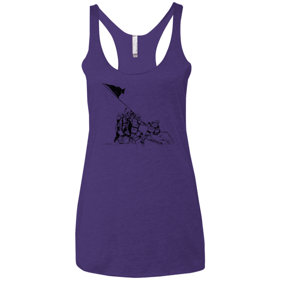 T-Shirts Purple Rush / X-Small Flags Of Our Emperor Women's Triblend Racerback Tank