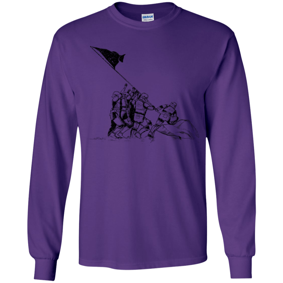 T-Shirts Purple / YS Flags Of Our Emperor Youth Long Sleeve T-Shirt