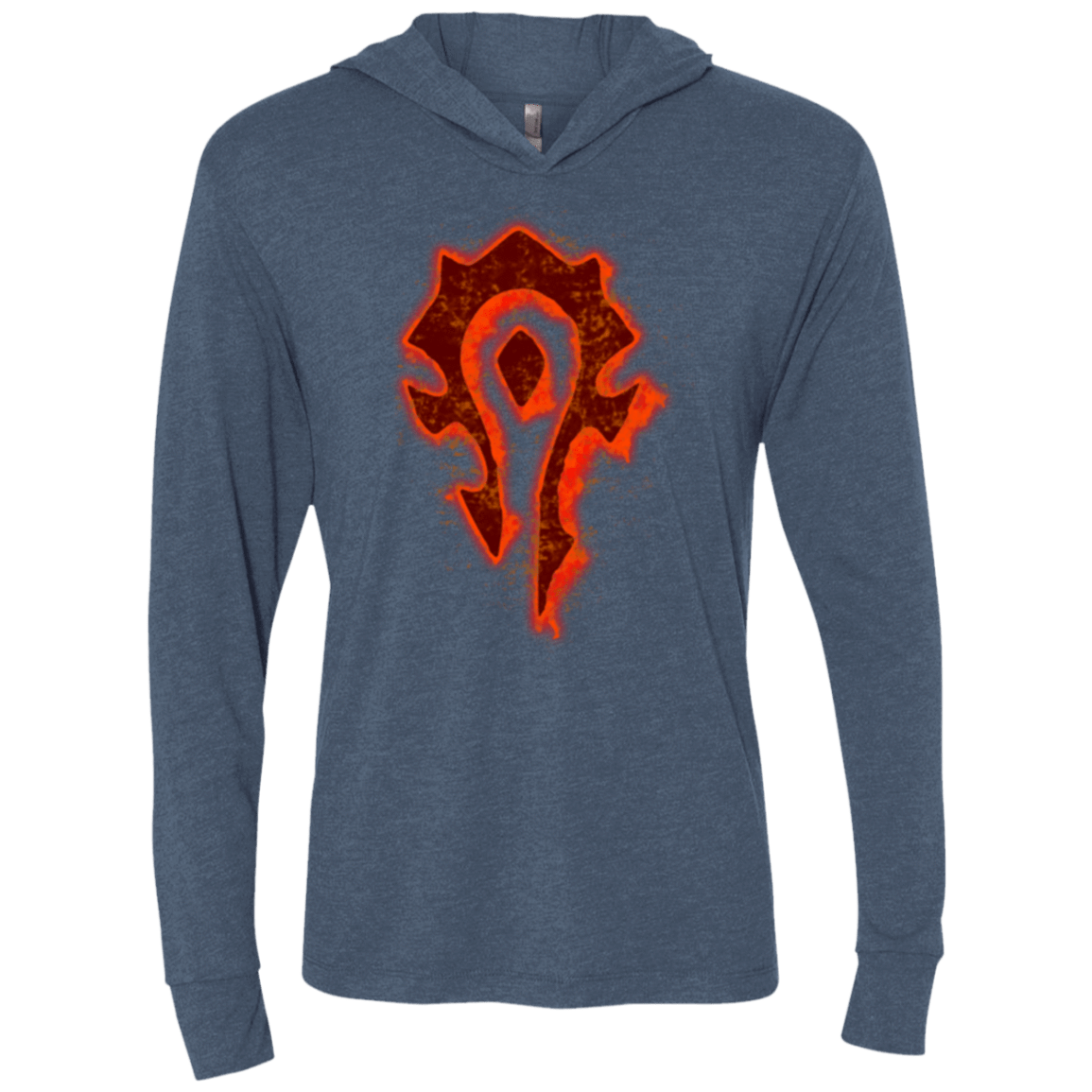 T-Shirts Indigo / X-Small Flamecraft Triblend Long Sleeve Hoodie Tee