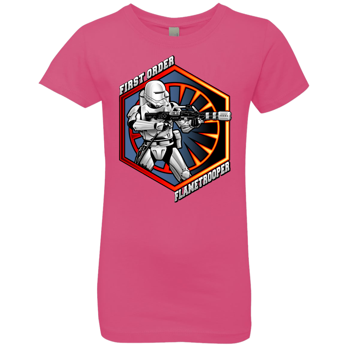 T-Shirts Hot Pink / YXS Flametrooper Girls Premium T-Shirt