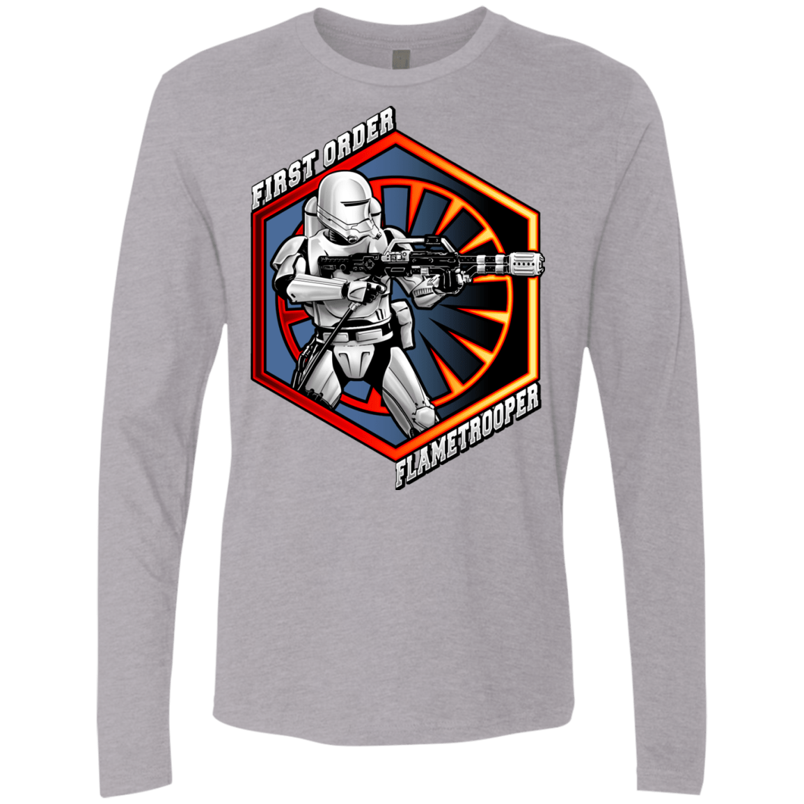 T-Shirts Heather Grey / Small Flametrooper Men's Premium Long Sleeve