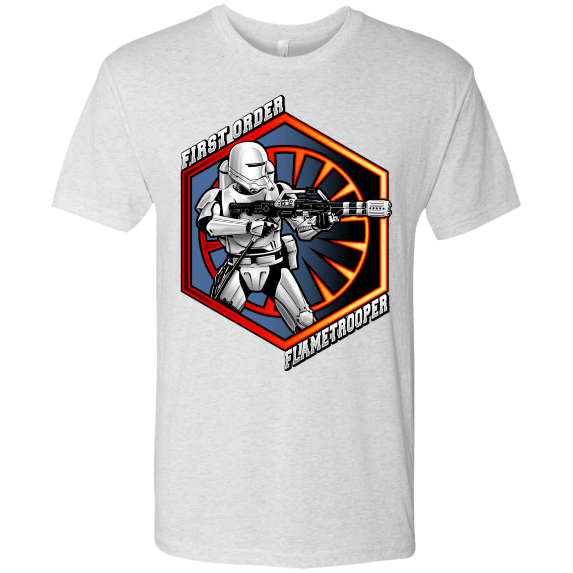 T-Shirts Heather White / Small Flametrooper Men's Triblend T-Shirt