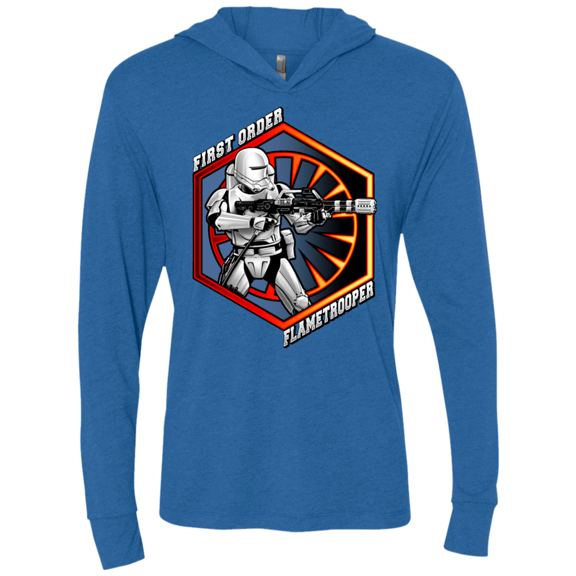 T-Shirts Vintage Royal / X-Small Flametrooper Triblend Long Sleeve Hoodie Tee