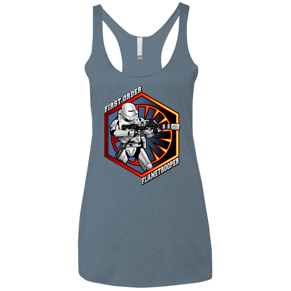 T-Shirts Indigo / X-Small Flametrooper Women's Triblend Racerback Tank